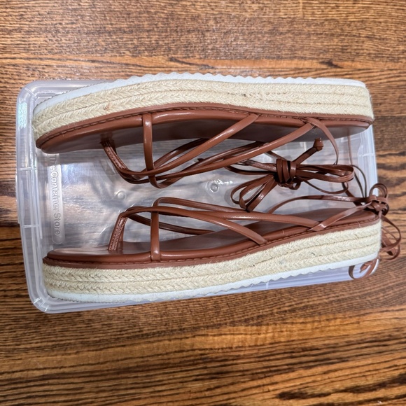 Nine West Women's Candid Strappy Tie-Up Espadrille Sandals, size 9.5 - Picture 12 of 13